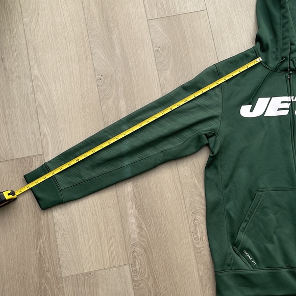 MEN’S NIKE NEW YORK JETS SWEATSHIRT HOODIE XL THERMA-FIT GREEN - Picture 9 of 10